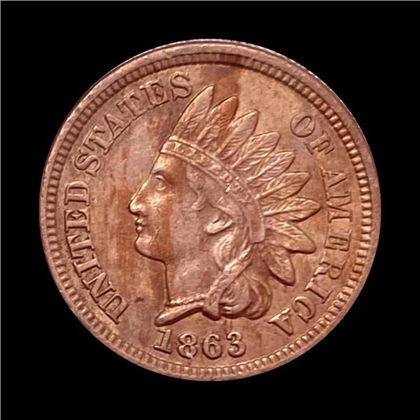 1863 Indian Head Cent CHOICE AU
