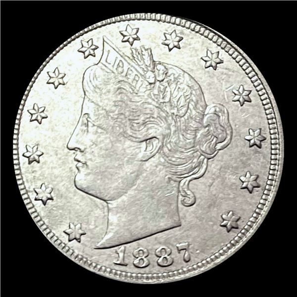 1887 Liberty Victory Nickel NEARLY UNCIRCULATED