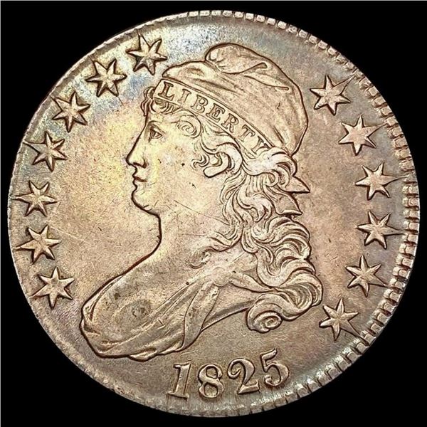 1825 Capped Bust Half Dollar CLOSELY UNCIRCULATED