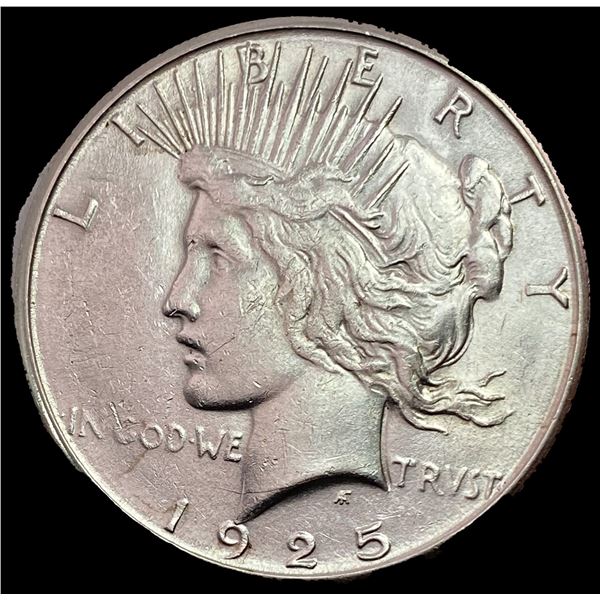 1925-S Silver Peace Dollar CLOSELY UNCIRCULATED