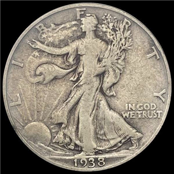 1938-D Walking Liberty Half Dollar LIGHTLY CIRCULATED