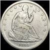 1865-S Seated Half Dollar LIGHT CIRC