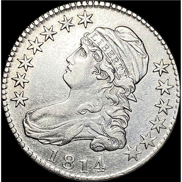1814 E/A Capped Bust Half Dollar NEAR UNC