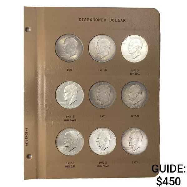 1971-1978 Eisenhower Dollars Album [32] Coins
