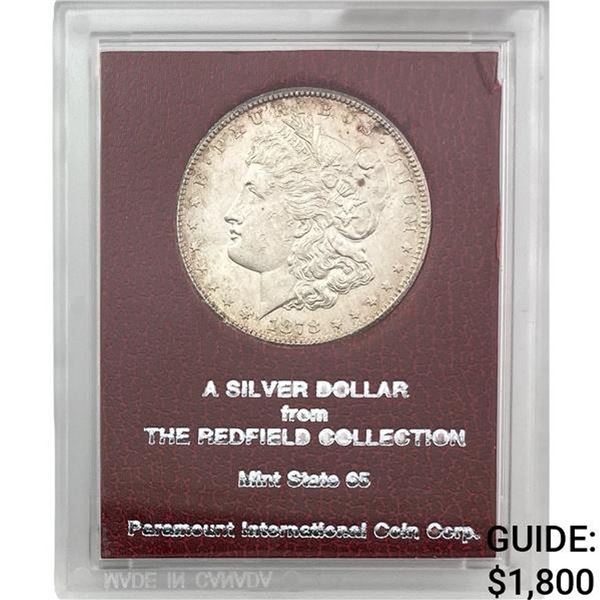 1878-CC Morgan Silver Dollar REDFIELD MS65