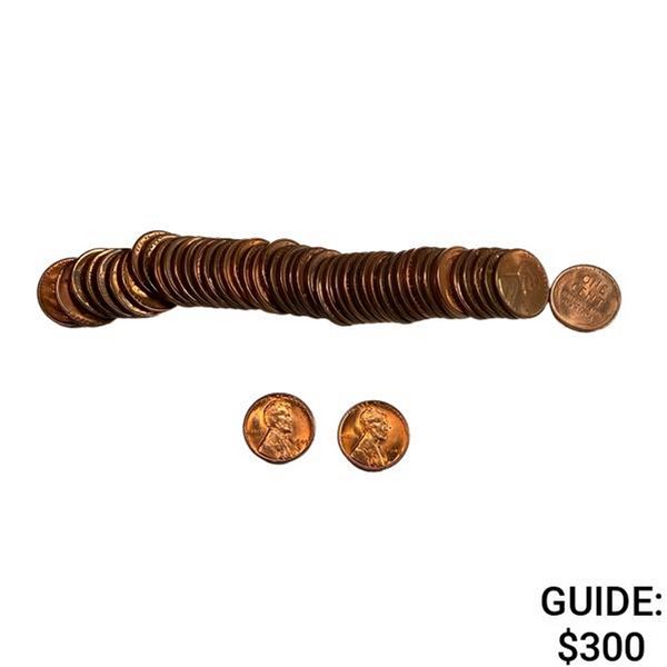 [50] 1949-P Wheat Cent   Roll