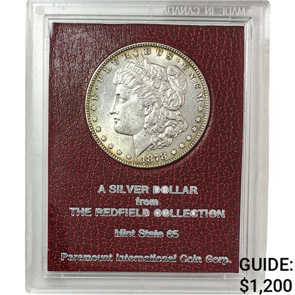 1878 Morgan Silver Dollar REDFIELD MS65