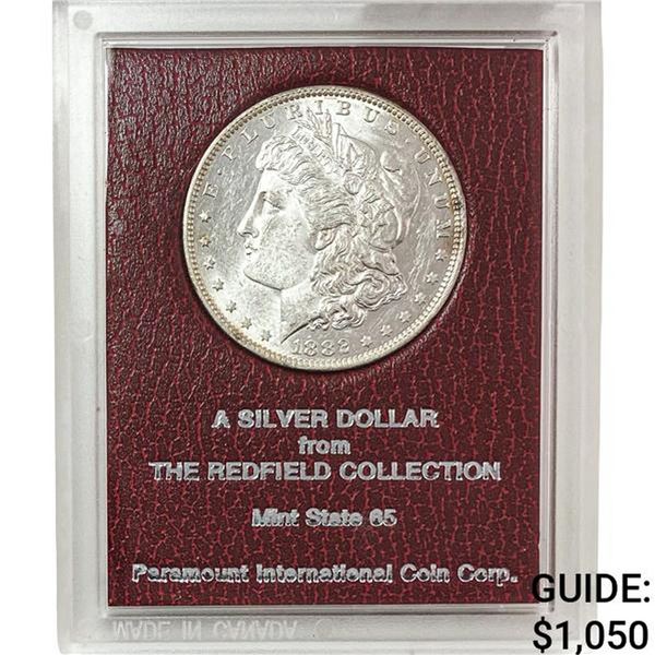 1882-O Morgan Silver Dollar REDFIELD MS65