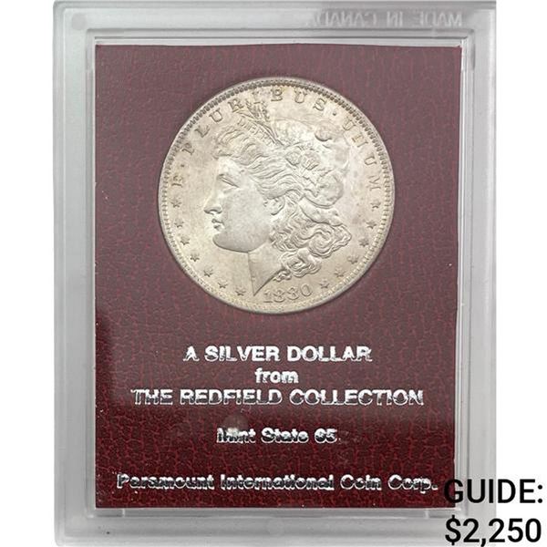 1880-O Morgan Silver Dollar REDFIELD MS65