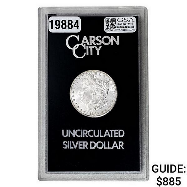 1884-CC Morgan Silver Dollar GSA