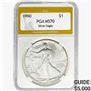 1990 American Silver Eagle PGA MS70