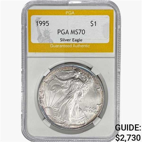 1995 American Silver Eagle PGA MS70