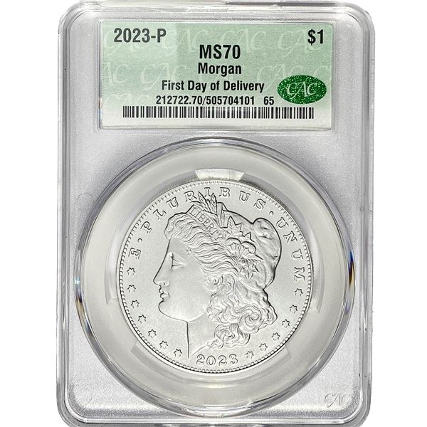 2023 Morgan Silver Dollar CACG MS70