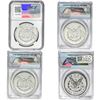 Image 2 : 2023 (1881-2022) Figi CC Privy Morgan Silver Dollar [4 Coins] ANACS/NGC MS70