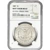 Image 3 : 1881-1921 GEM BU Morgan Silver Dollar [3 Coins] NGC MS62/64