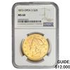 Image 1 : 1873 $20 Gold Double Eagle NGC MS60