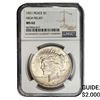 Image 1 : 1921 Silver Peace Dollar NGC MS62