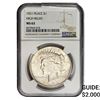 Image 1 : 1921 Silver Peace Dollar NGC MS62