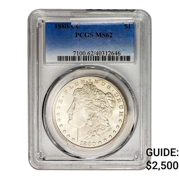 1880-CC Morgan Silver Dollar PCGS MS62