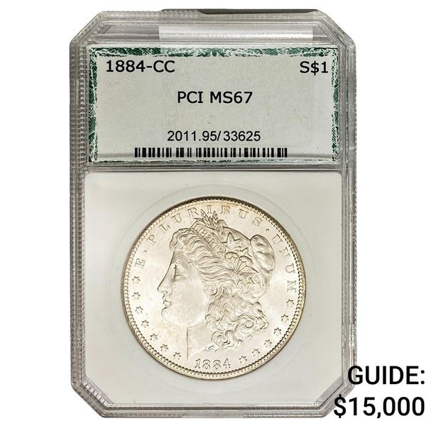 1884-CC Morgan Silver Dollar PCI MS67