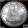 Image 1 : 1860 Seated Liberty Quarter SUPERB GEM PROOF