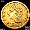 Image 1 : 1838 $2.50 Gold Quarter Eagle UNCIRCULATED