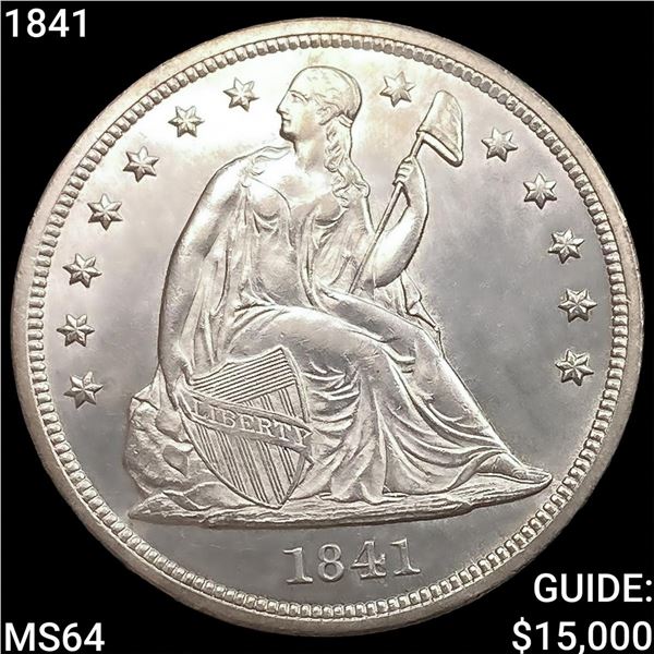 1841 Seated Liberty Dollar CHOICE BU
