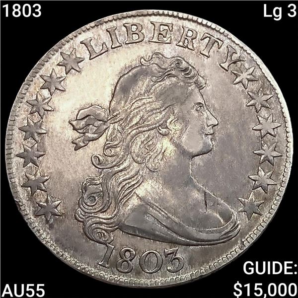 1803 Lg 3 Draped Bust Half Dollar HIGH GRADE