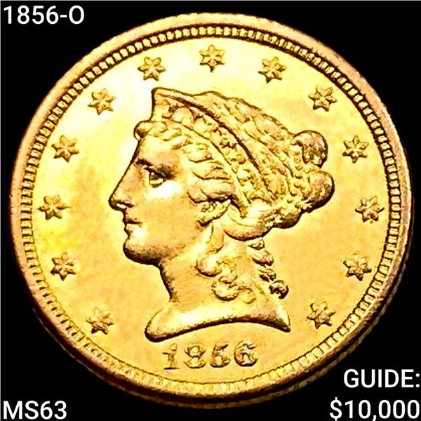 1856-O $2.50 Gold Quarter Eagle CHOICE BU