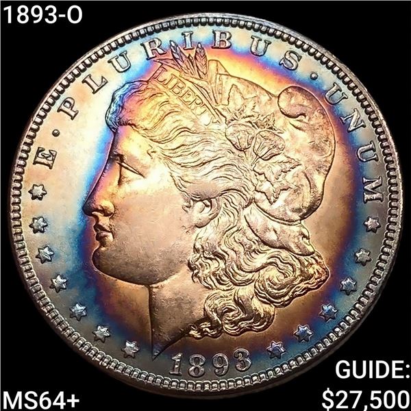 1893-O Morgan Silver Dollar CHOICE BU+
