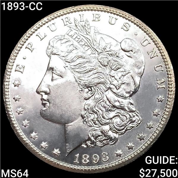 1893-CC Morgan Silver Dollar CHOICE BU
