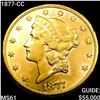Image 1 : 1877-CC $20 Gold Double Eagle UNCIRCULATED