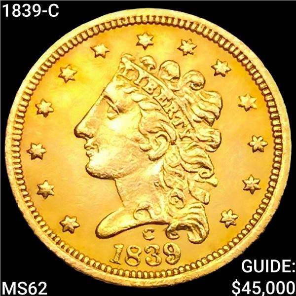 1839-C $2.50 Gold Quarter Eagle UNCIRCULATED