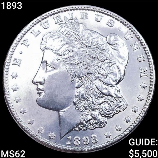 1893 Morgan Silver Dollar UNCIRCULATED