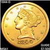 Image 1 : 1844-O $5 Gold Half Eagle UNCIRCULATED