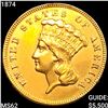 Image 1 : 1874 $3 Gold Piece UNCIRCULATED