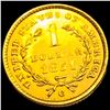 Image 2 : 1851-C Rare Gold Dollar CHOICE BU