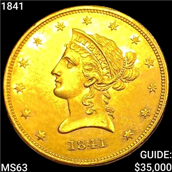 1841 $10 Gold Eagle CHOICE BU