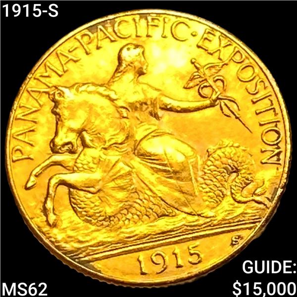 1915-S Pan-Pac $2.50 Gold Quarter Eagle UNCIRCULATED