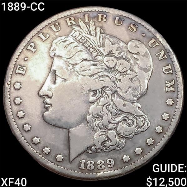 1889-CC Morgan Silver Dollar NEARLY UNCIRCULATED