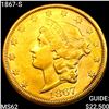 Image 1 : 1867-S $20 Gold Double Eagle UNCIRCULATED