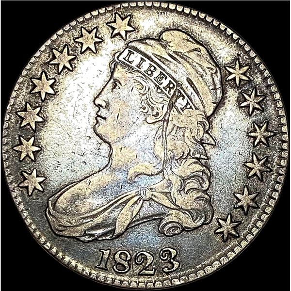 1823 Capped Bust Half Dollar LIGHTLY CIRCULATED