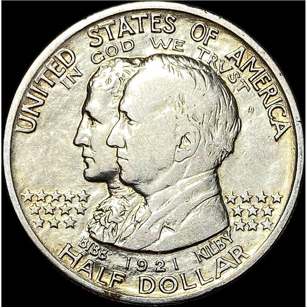 1921 Alabama Silver Half Dollar NEARLY UNCIRCULATED