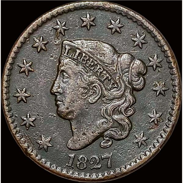 1827 Coronet Head Large Cent LIGHTLY CIRCULATED
