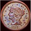 1857 Braided Hair Large Cent HIGH GRADE