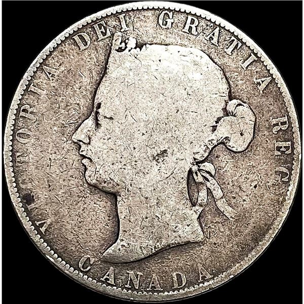 1871 Canada Silver 50 Cents NICELY CIRCULATED