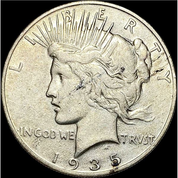 1935-S Peace Silver Dollar ABOUT UNCIRCULATED