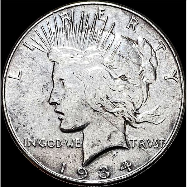 1934 Silver Peace Dollar CLOSELY UNCIRCULATED