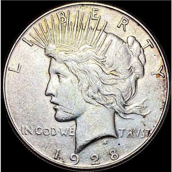 1928-S Silver Peace Dollar NEARLY UNCIRCULATED