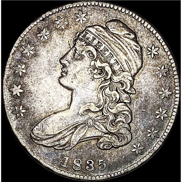 1835 Capped Bust Half Dollar NEARLY UNCIRCULATED
